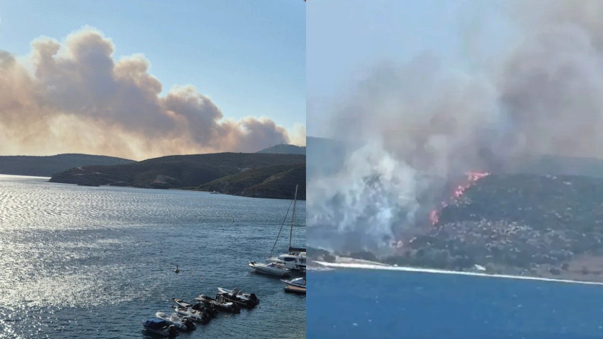 Πυρκαγιές: Νέο μήνυμα 112 για εκκένωση στην περιοχή Πεύκο στην Σκύρο – Φωτιά και στην Κορινθία [βίντεο]