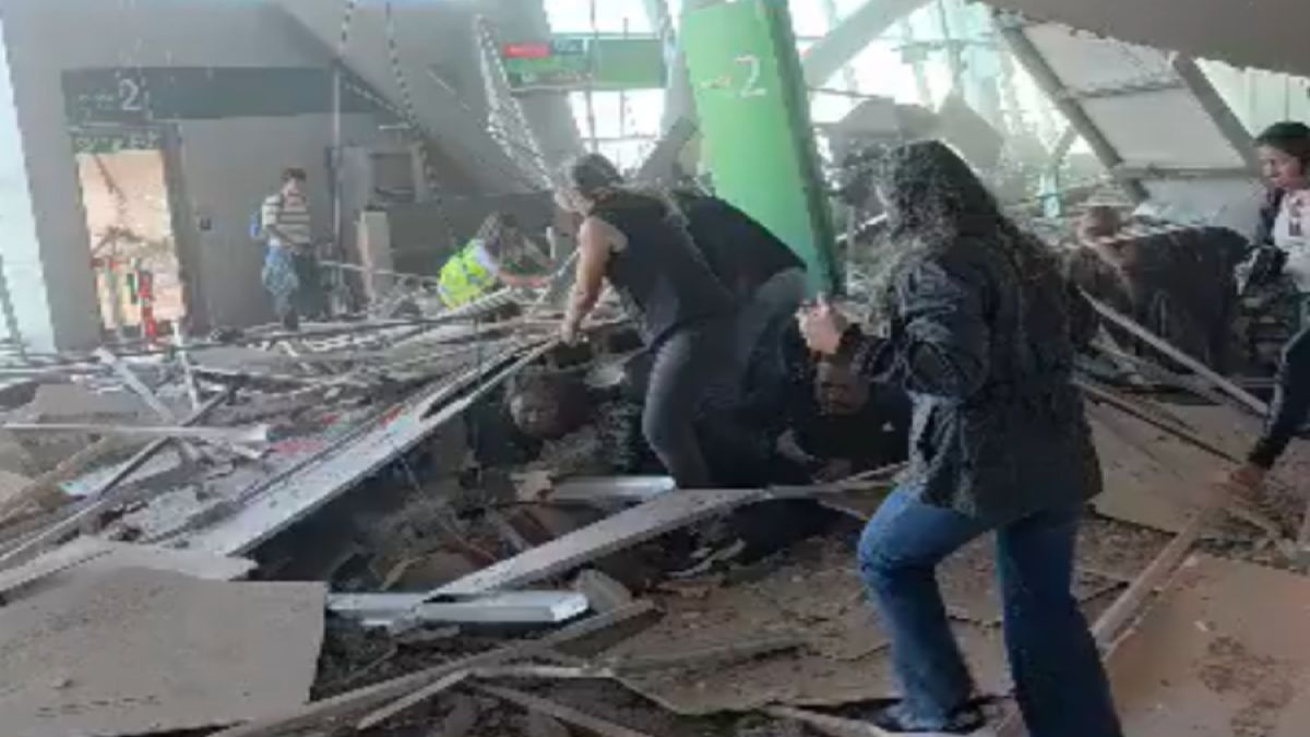 Σκηνές χάους στην Κολομβία: Επιβάτες τρέχουν να σωθούν την ώρα που χτυπά ο Εγκέλαδος