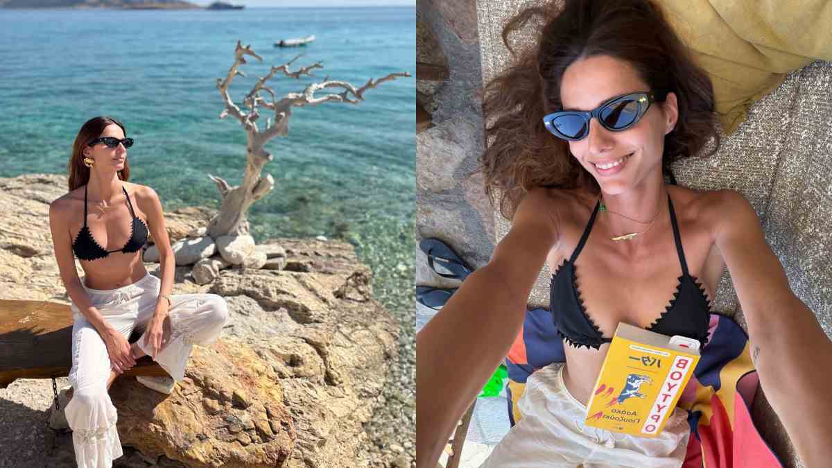Ηλιάνα Παπαγεωργίου: Με μαύρο μπικίνι στα Κουφονήσια – Οι εντυπωσιακές φωτογραφίες από τις διακοπές της