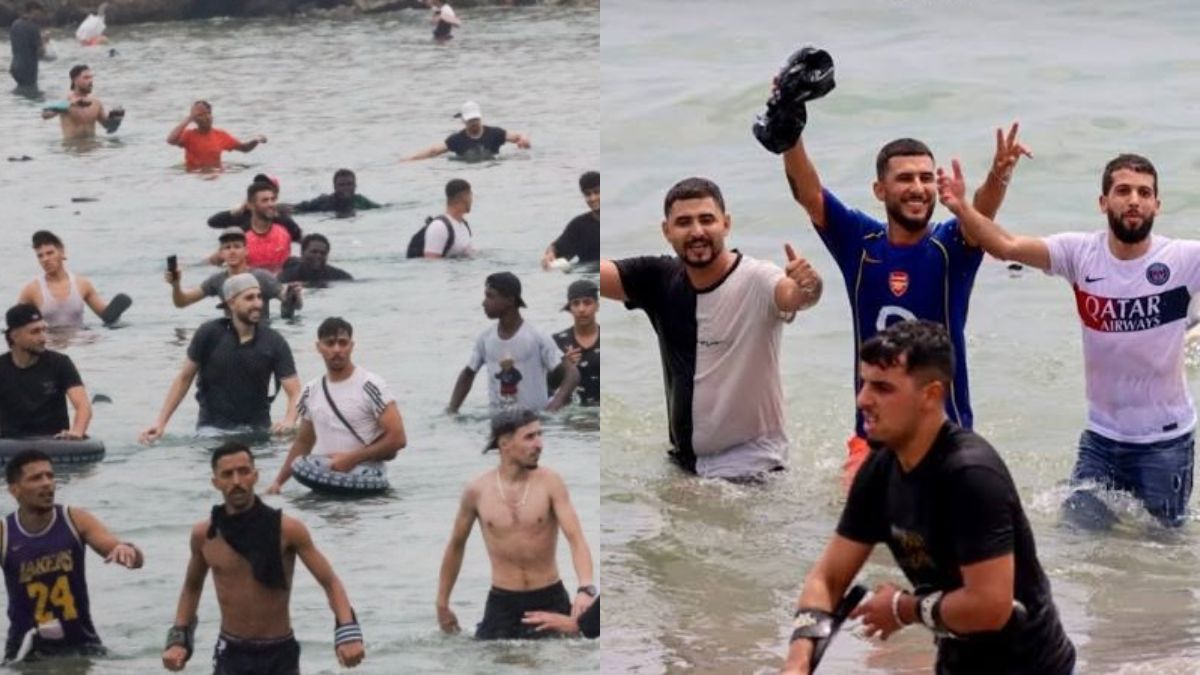 Σοκαριστικά βίντεο: Μαροκινοί καταγράφουν με τα κινητά τους ενώ την είσοδό τους στην Ισπανία κολυμπώντας!