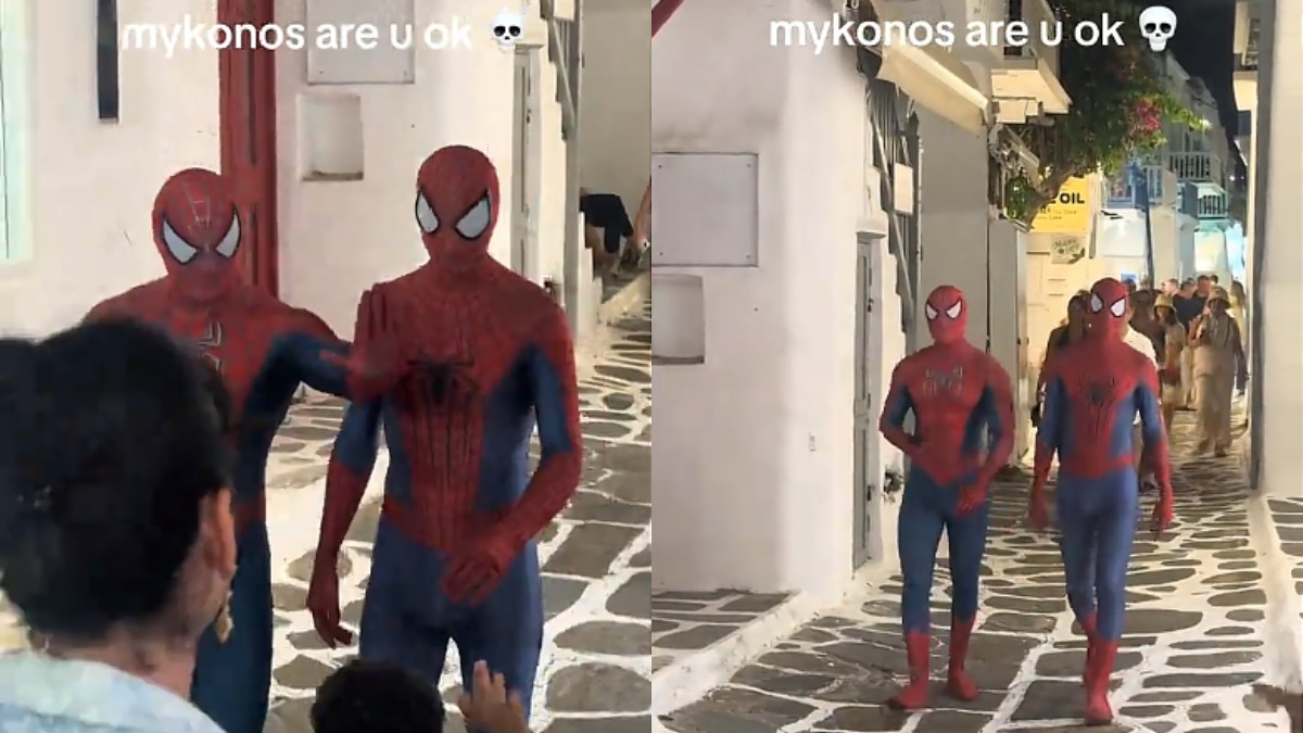 Μεταμφιέστηκαν σε Spider-Man και περπατούσαν στα σοκάκια σαν διάσημοι!