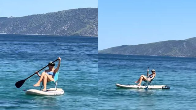 Πήγε για SUP και το έκανε… πατέντα: Η γυναίκα που έγινε viral!