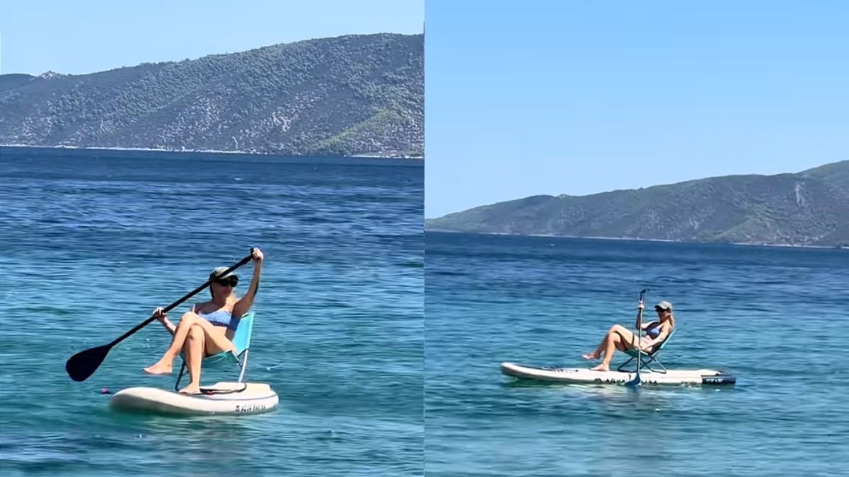 Πήγε για SUP και το έκανε… πατέντα: Η γυναίκα που έγινε viral!