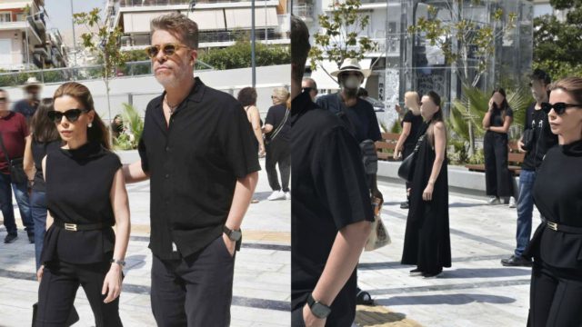 Χάρης και Αντελίνα Βαρθακούρη στην κηδεία του Δημήτρη Κόκοτα – «Θα περάσει πολύς καιρός για να το χωνέψω»