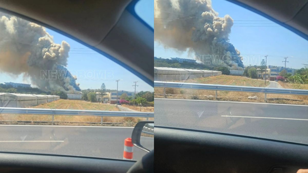Ρέθυμνο: Φωτιά σε εγκατάσταση δίπλα στον ΒΟΑΚ – Μεγάλη κινητοποίηση της Πυροσβεστικής