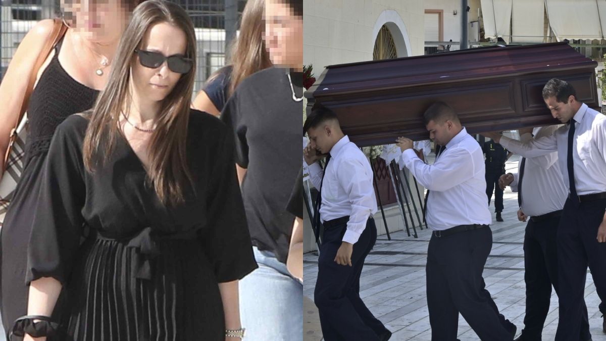 Δημήτρης Κόκοτας: Συντετριμμένη η αδελφή του, Μαριάννα, στην κηδεία – Στα μαύρα για το τελευταίο «αντίο»