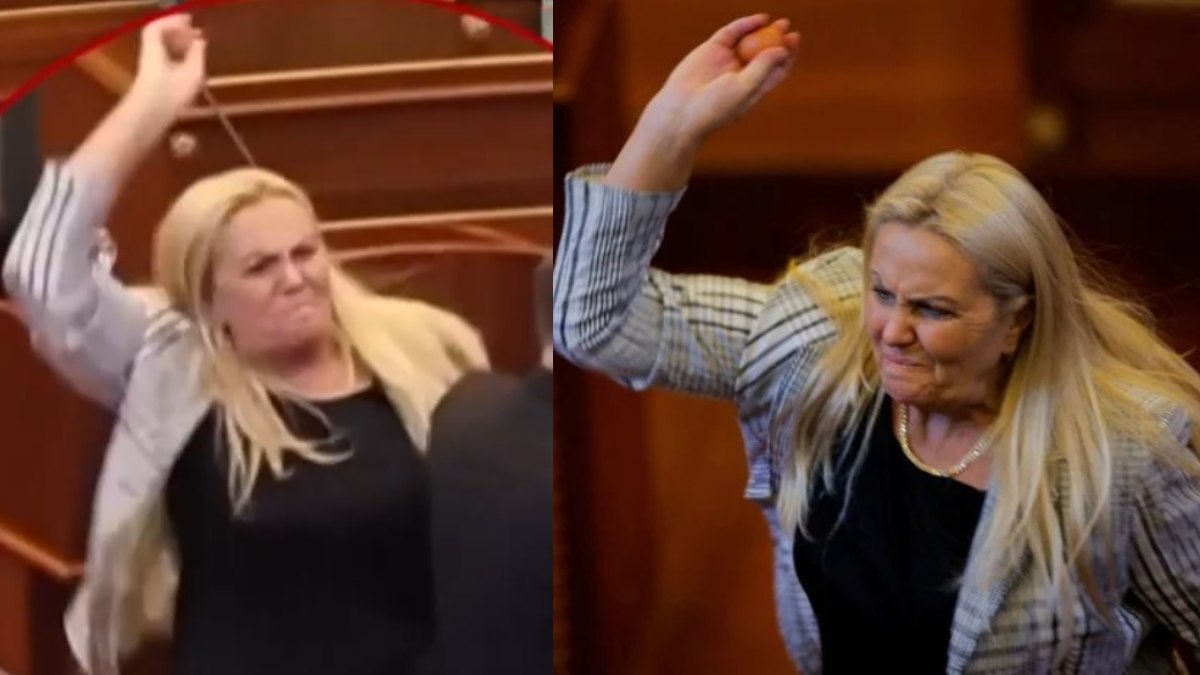 Πανδαιμόνιο στη Βουλή στο Κόσοβο: Βουλευτής πέταξε αβγά στον πρωθυπουργό – Βίντεο