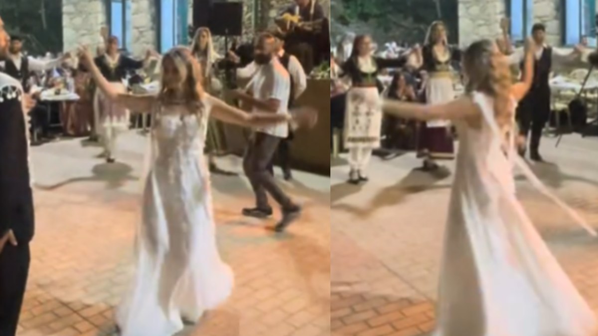 Viral στο ελληνικό TikTok: Νύφη αποθεώνεται στην δεξίωση για έναν μοναδικό πεντοζάλη