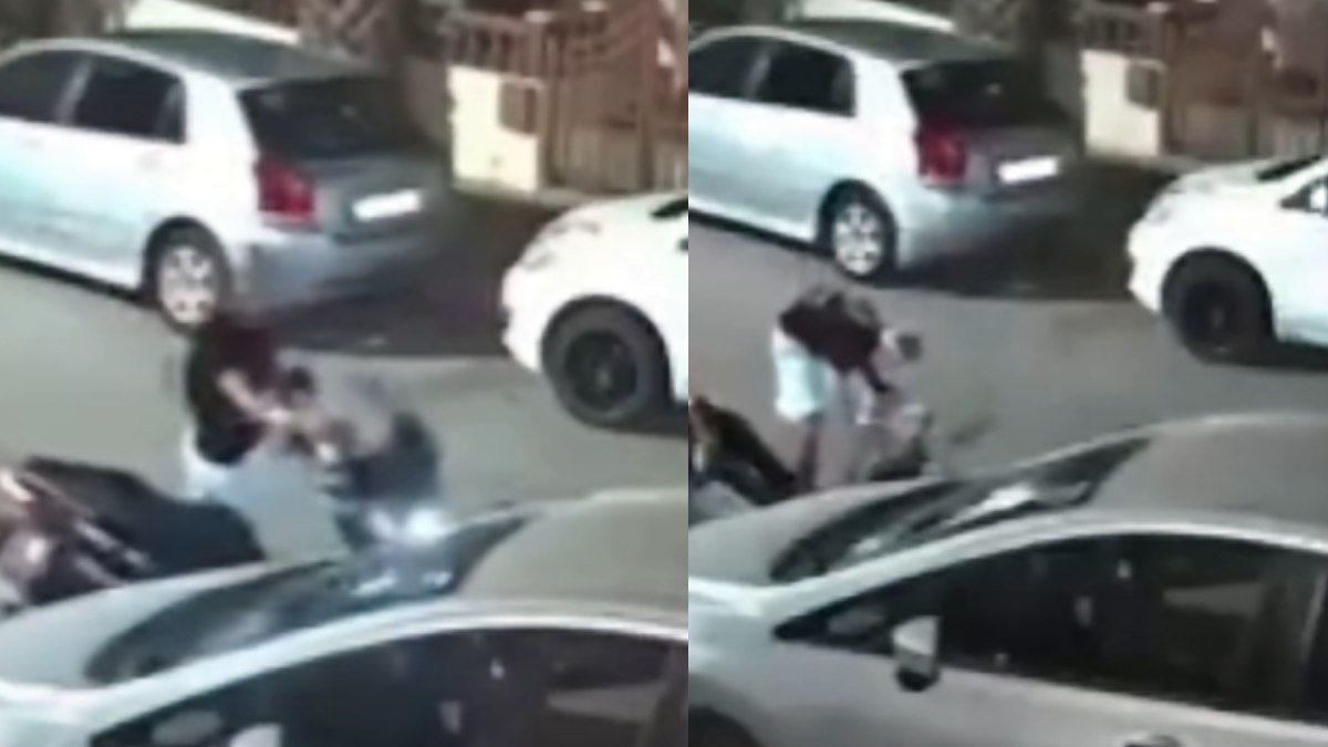 Βίντεο σοκ από την Λάρισα: Η στιγμή που μηχανάκι πέφτει πάνω σε σταθμευμένο ΙΧ – Ο αναβάτης εγκατέλειψε το σημείο