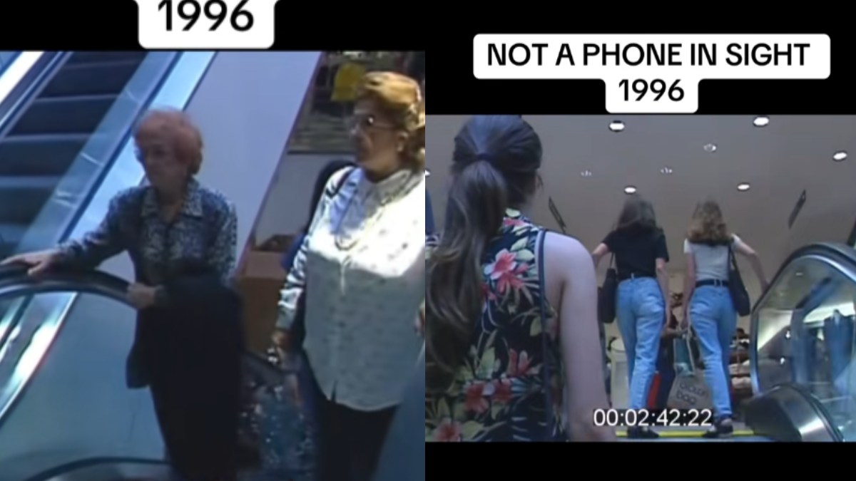 Ένα viral βίντεο από εμπορικό κέντρο στα τέλη των ’90s έκανε εκατομμύρια χρήστες να νοσταλγήσουν την καθημερινότητα πριν από την κυριαρχία των smartphones.
