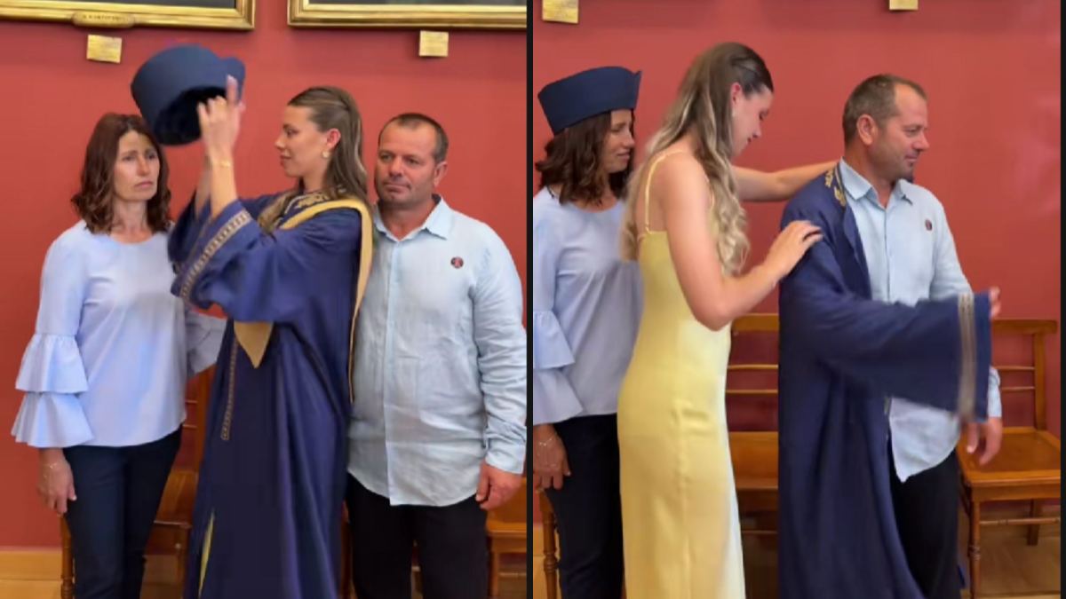 Κόρη μεταναστών αφιέρωσε την αποφοίτησή της στους γονείς της – Η στιγμή που συγκίνησε το TikTok, «Για τους γονείς μου»