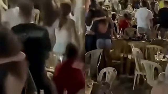 Ο κακός χαμός με Ρομά σε πανηγύρι στο Αντίρριο: «Έφυγαν» τραπέζια και καρέκλες σε άγριο καυγά – Βίντεο
