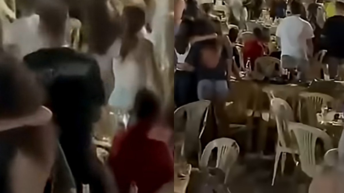 Ο κακός χαμός με Ρομά σε πανηγύρι στο Αντίρριο: «Έφυγαν» τραπέζια και καρέκλες σε άγριο καυγά – Βίντεο