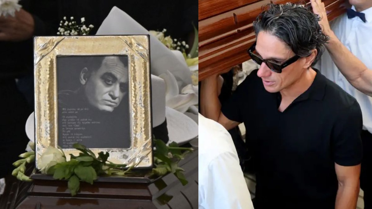 Σπαραγμός στην κηδεία του Νίκου Καλογερόπουλου: Λύγισε ο Πάνος Βλάχος – Σήκωσε στους ώμους του το φέρετρο