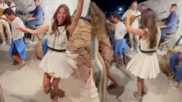 Ηλιάνα Παπαγεωργίου: Ξεσήκωσε το πανηγύρι στην Πάτμο με τους χορούς της (VIDEO)