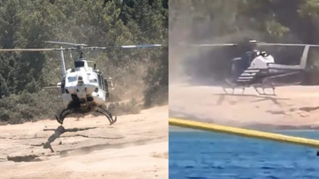Τι συμβαίνει με το ελικόπτερο στις Σπέτσες: Προσγειώθηκε στην παραλία και ο επιβάτης πέταξε σακουλάκι με ναρκωτικά – Ποιους είχε μέσα;