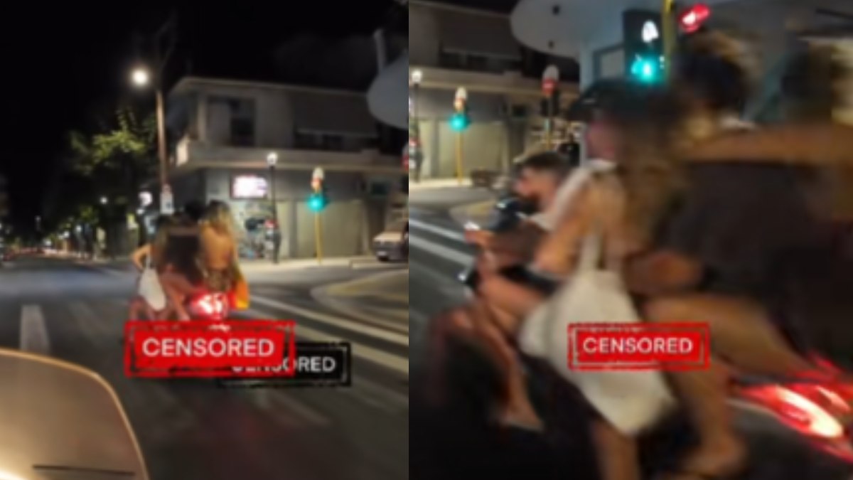Χαμός στο ελληνικό TikTok: Η στιγμή που τέσσερα άτομα! πάνω σε μηχανή παραβιάζουν το φανάρι, δείτε βίντεο