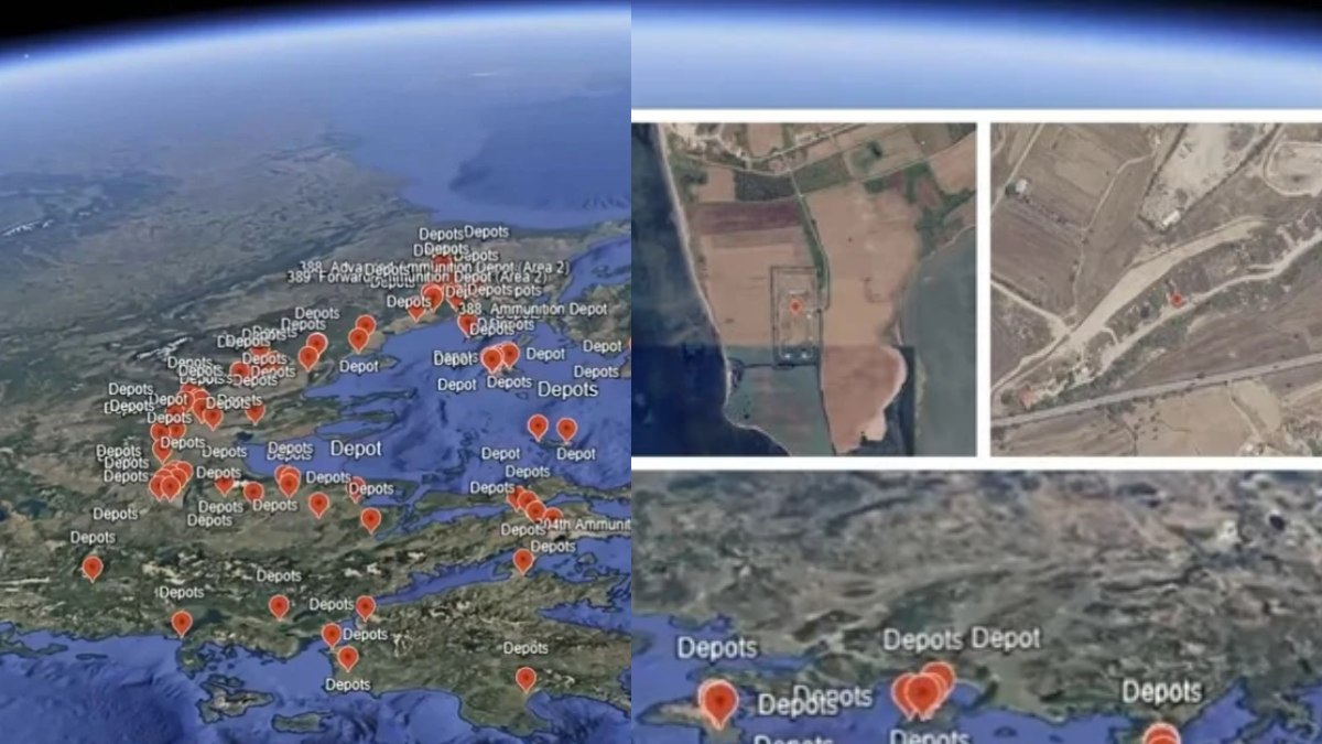 Τουρκία: Λένε ότι δημοσίευσαν χάρτη με τις αποθήκες πυρομαχικών σε όλη την Ελλάδα – «Ίσως το επόμενο θέμα να είναι τα ραντάρ…»