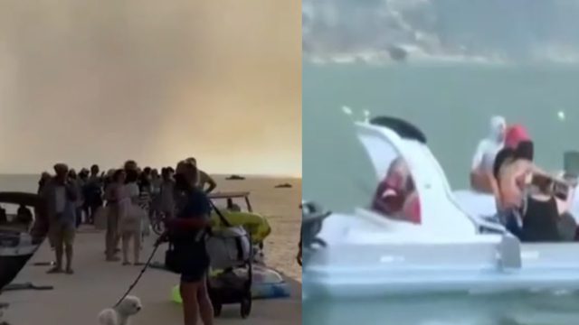 Βίντεο: Απεγκλωβίστηκαν 481 άνθρωποι από τη Σίβηρη – Τιτάνια μάχη από πυροσβεστική, λιμενικό και εθελοντές