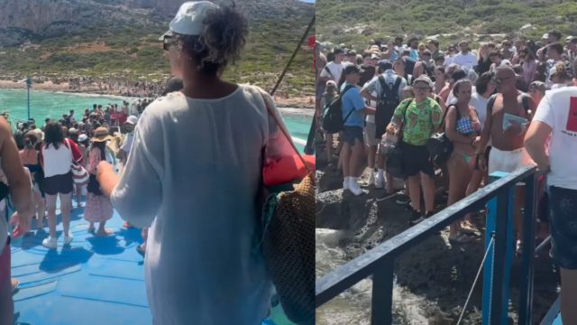 Viral βίντεο από τα Χανιά: Ο Μπάλος «βουλιάζει» από τουρίστες – Απίστευτα πλάνα