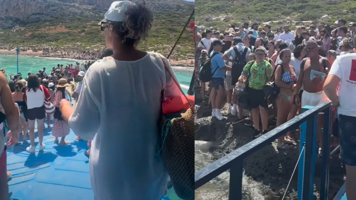 Viral βίντεο από τα Χανιά: Ο Μπάλος «βουλιάζει» από τουρίστες – Απίστευτα πλάνα