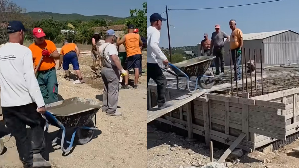 Συγκίνηση: Ελληνικό χωριό έγινε «μια γροθιά» για να χτίσουν σπίτι σε νέο ζευγάρι που θα μείνει εκεί (βίντεο)