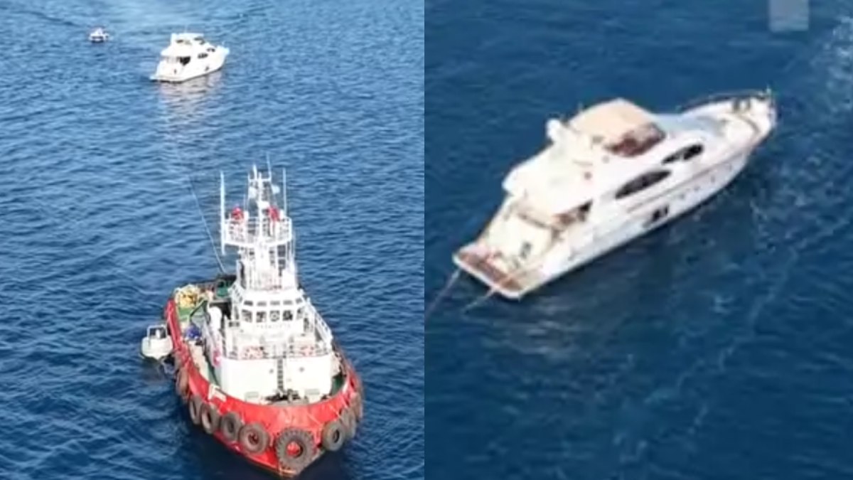 Μεγάλη επιχείρηση στην Αχαΐα: Ξεκόλλησε το πολυτελές γιοτ που είχε προσαράξει για 5 μέρες σε αβαθή νερά – Βίντεο