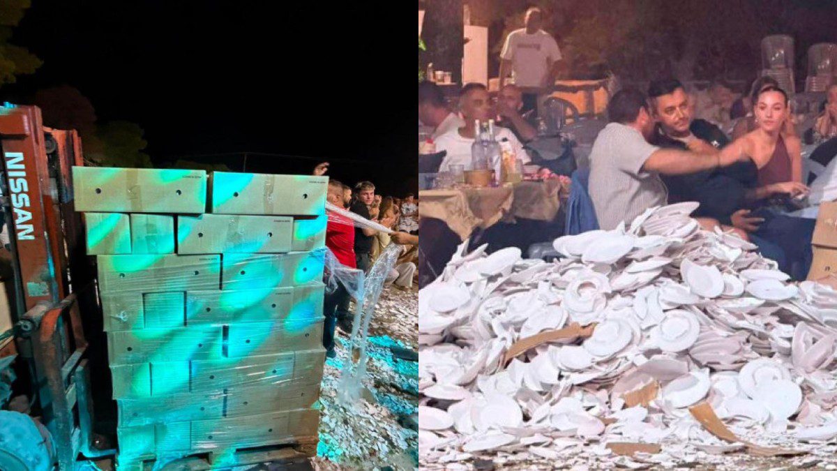 Απίστευτο σκηνικό στη Ζάκυνθο: Κλαρκ μετέφερε πιάτα και κατέληξαν σπασμένα στην πίστα (+photo)