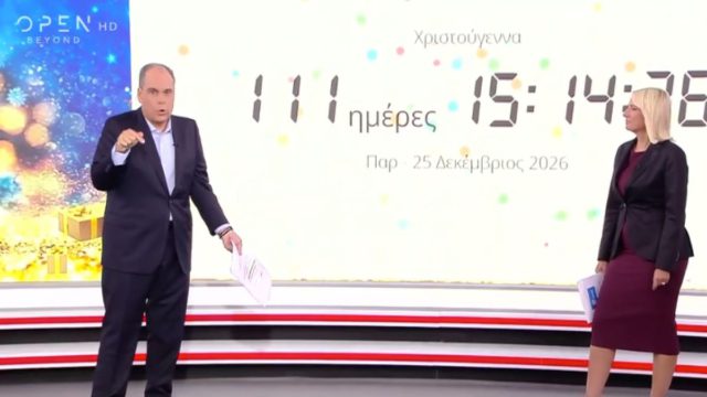 Νίκος Στραβελάκης: Επέστρεψε στο OPEN μετά από 3 μέρες – Το φιλί με την Παπακωστοπούλου και η αμηχανία