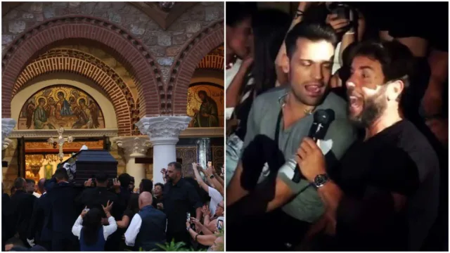 «Ρε Κωνσταντίνε…»: Όλοι λύγισαν όταν είδαν τι γράφει το στεφάνι του Αργυρού – Η συγκινητική στιγμή και το τελευταίο «αντίο» στον Γιώργο Μαζωνάκη