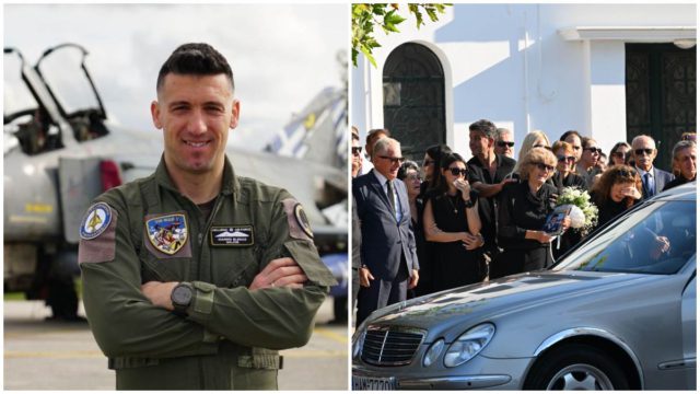 Σε κλίμα βαθιάς οδύνης ο Πύργος αποχαιρετά τον επισμηναγό Γιάννη Μπλέσια – Το τελευταίο «αντίο» στον ήρωα της Πολεμικής Αεροπορίας