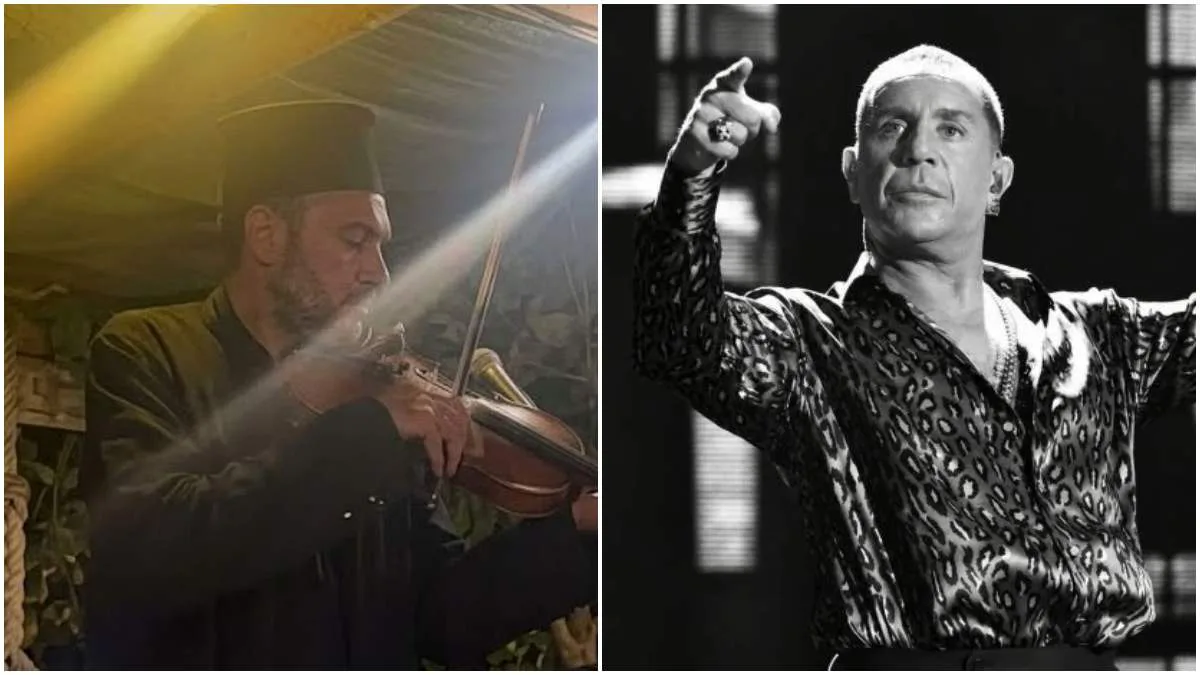 Από τα νυχτερινά κέντρα στα ράσα: Ο πρώην μουσικός του Γιώργου Μαζωνάκη, παπά-Στρατής, τον αποχαιρέτησε παίζοντας βιολί