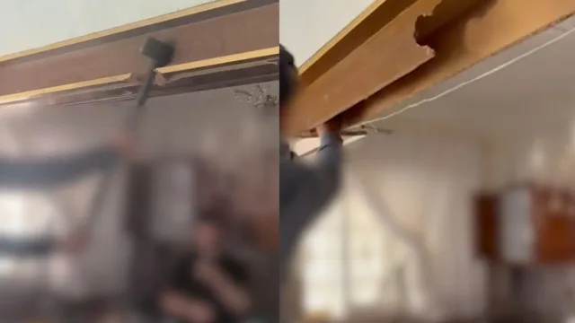 Αγία Βαρβάρα: Πήραν την βαριοπούλα και άρχισαν να σπάνε την κουζίνα για να βρουν τα ναρκωτικά – Βίντεο της Αστυνομίας