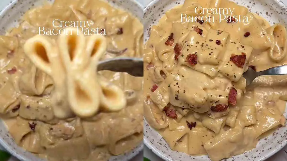 Το απόλυτο comfort food: Κρεμώδη ζυμαρικά με τραγανό μπέικον και παρμεζάνα