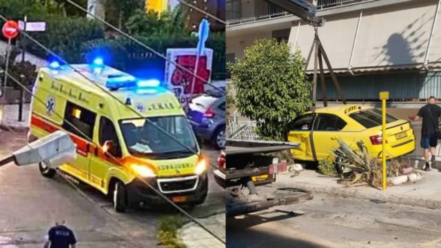 Σοβαρό τροχαίο στην Ηλιούπολη: Έκλεψε αυτοκίνητο, παραβίασε STOP και τράκαρε με ταξί – Δείτε φωτογραφίες