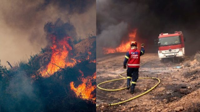 Φωτιά στον Νέο Κουβαρά: Εντοπίστηκε σορός στο αυτοκίνητο απ’ όπου ξεκίνησαν οι φλόγες