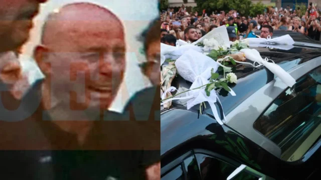 Μαζωνάκης: Σπάραξε ο πατέρας του πάνω από το φέρετρό του – Τραγική φιγούρα οι αδερφές του στη Νίκαια (Φωτογραφίες)