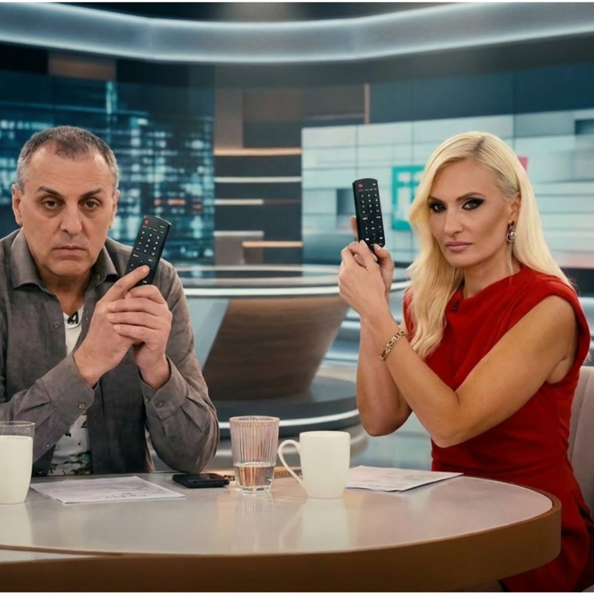 Ο Θ. Ρακιντζής και η Ε. Σωτηροπούλου στο GrXpress