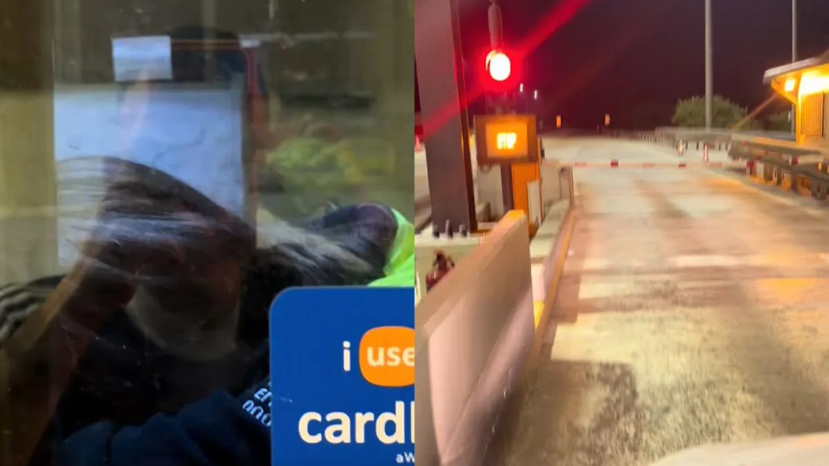 Υπάλληλος στα διόδια την έχει πάρει ο ύπνος! Το viral βίντεο που σαρώνει