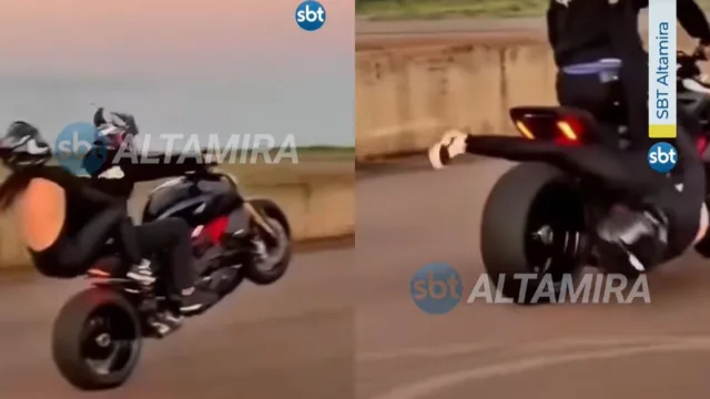 Το τρομακτικό ατύχημα μίας συνοδηγού μηχανής μόνο και μόνο για ένα βίντεο!