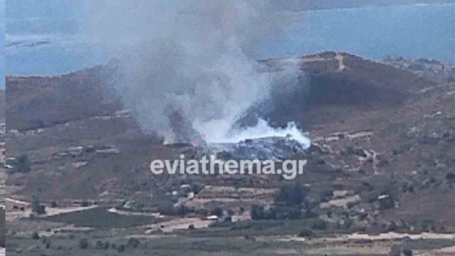 Πυρκαγιά στην Κάρυστο: Επιχειρούν ισχυρές επίγειες και εναέριες δυνάμεις – Μήνυμα από το 112
