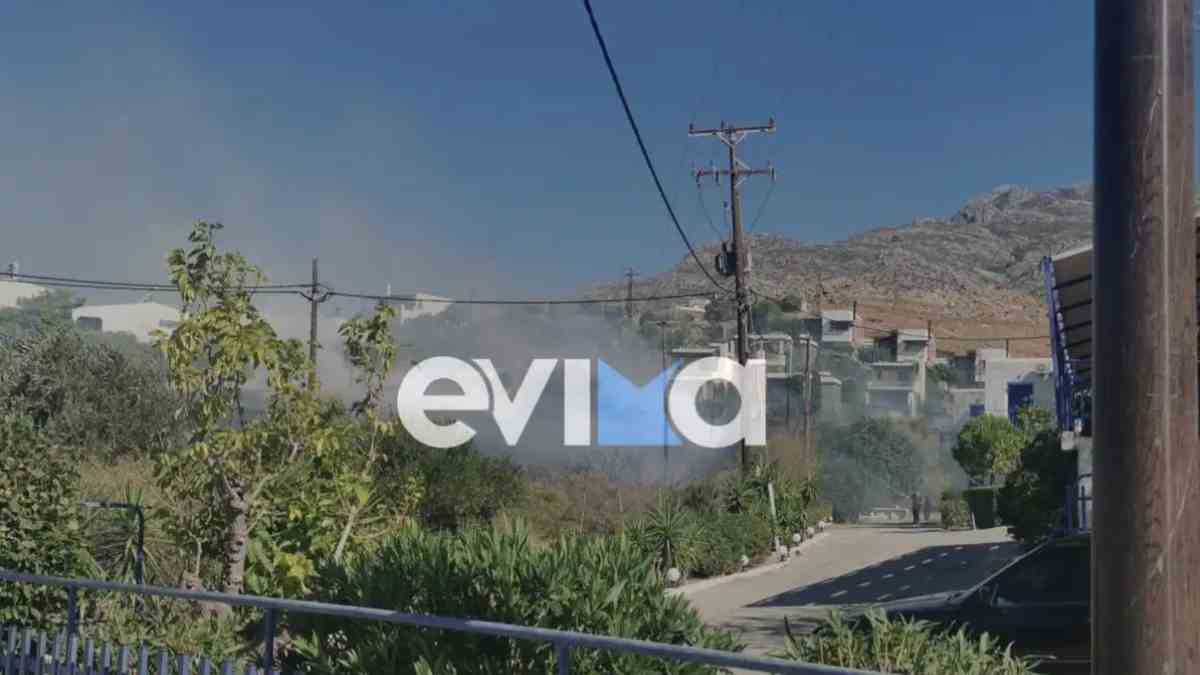 Κάρυστος: Φωτιά στον Αετό – Ήχησε το 112, σε ετοιμότητα οι κάτοικοι