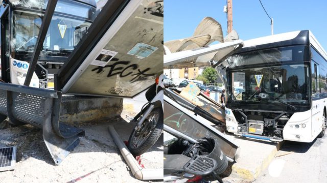 Θεσσαλονίκη: Πώς έπεσε το λεωφορείο πάνω στη στάση με τον κόσμο – Σοβαρά μία 60χρονη με κρανιοεγκεφαλικές κακώσεις