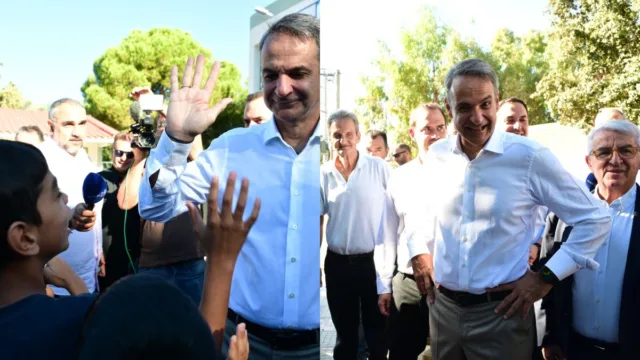 Σχολεία: Πού έκανε αγιασμό ο Μητσοτάκης – Έκανε «high five» με μαθητές και έβγαλε selfies