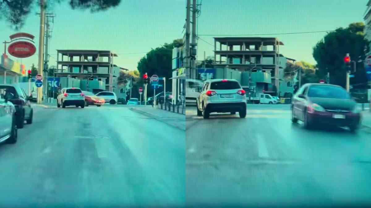Βίντεο από την Πεύκη καταγράφει αυτοκίνητο να κινείται ανάποδα σε στενό, αψηφώντας τις απαγορευτικές πινακίδες,