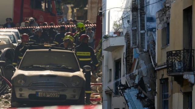 Αγωνία στην Πλάκα: Έξι πλέον οι αγνοούμενοι μετά την έκρηξη – Εντατικές έρευνες στα συντρίμμια (βίντεο και φωτογραφίες)