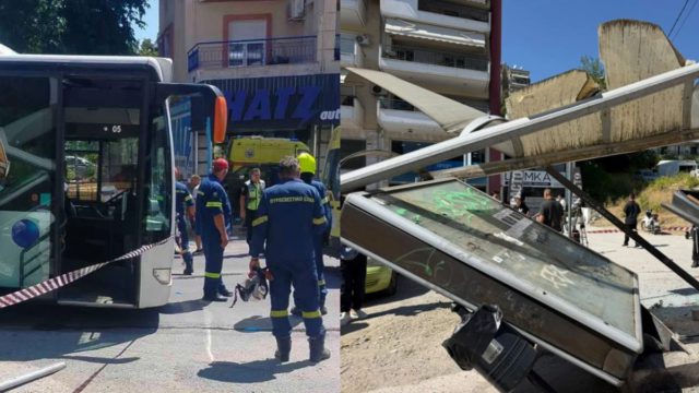 Θεσσαλονίκη: «Η γυναίκα πλακώθηκε από τα σίδερα της στάσης» – Συγκλονίζουν οι μαρτυρίες για το σοβαρό τροχαίο [βίντεο]