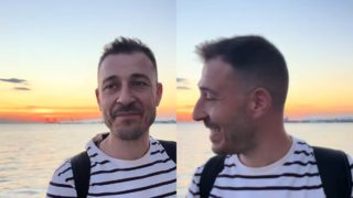 Σκοπιανός ύψωσε σημαία των Σκοπιανών, στην παραλία Διονυσίου Χαλκιδικής