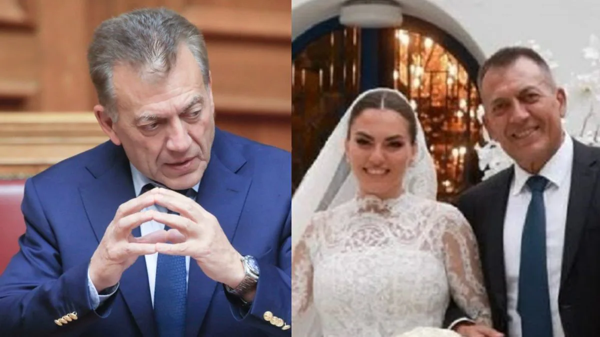 Γιάννης Βρούτσης: Παντρεύτηκε η κόρη του, Νίκη –  Φωτογραφίες από τον λαμπερό γάμο της κόρης του Υπουργού