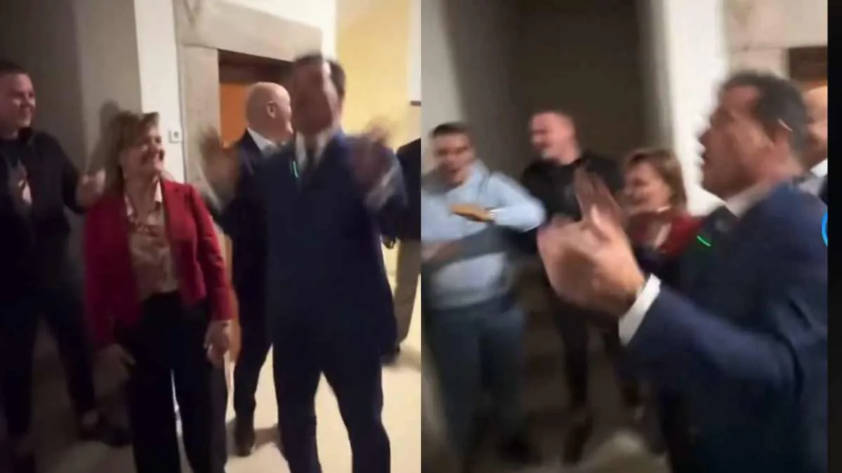 Ο Άδωνις Γεωργιάδης στα κέφια του: Χοροπηδούσε στα Ιωάννινα φωνάζοντας «Και Α και ΟΥ και ΔΑΠ ΝΔΦΚ»